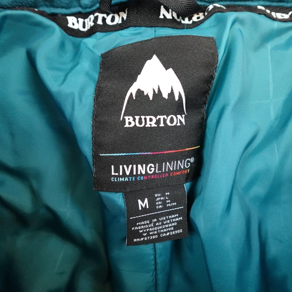Burton Snow Pants Womens Medium Green Living Lining ThermacoreECO Ski Snowboard - Picture 6 of 11